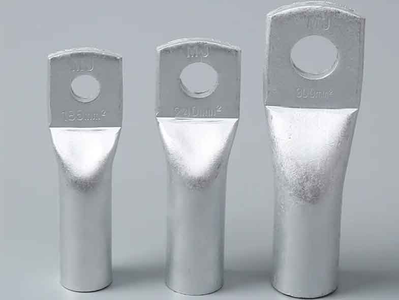 bright aluminium lug connector for AL conductor end