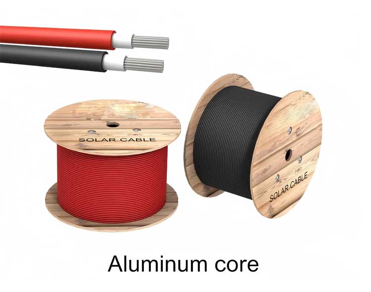Aluminum Core 6mm Solar Cable 