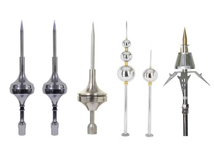 Satellite ESE2500 pre-discharge lightning rod