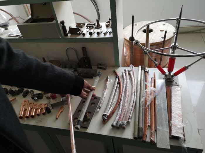  Copper-clad steel grounding rods 