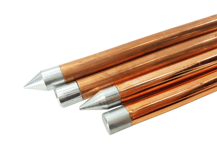 Copper Claded Non-Magnetic Stainless Steel Ground Rods